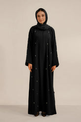 Embellished Abaya Set | Black