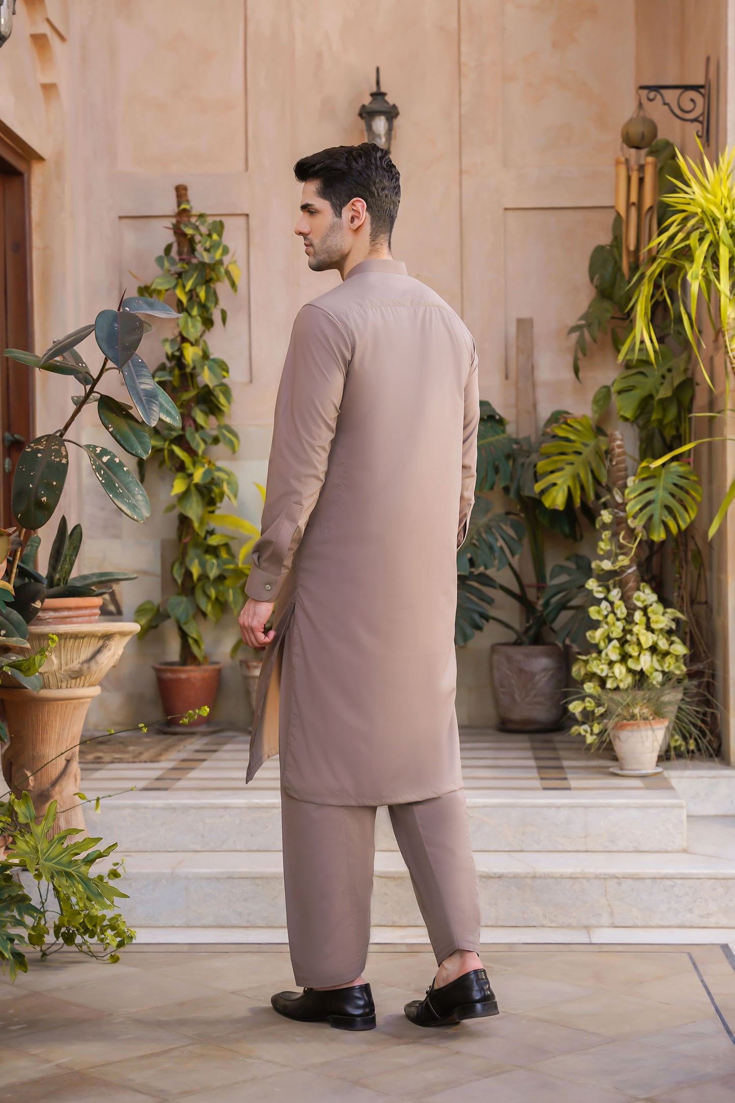 SHALWAR KAMEEZ FOR MEN | AUBURN BROWN