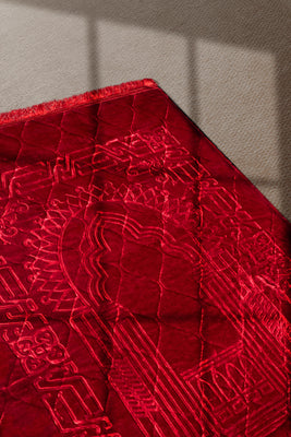 Prayer Mat Pure Elegance | Maroon | Cushioned