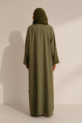 Embellished Abaya Set | Sage Green