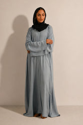 Embroidered Abaya Set | Sky Blue