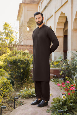SHALWAR KAMEEZ FOR MEN | VALVET BROWN