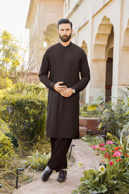SHALWAR KAMEEZ FOR MEN | VALVET BROWN