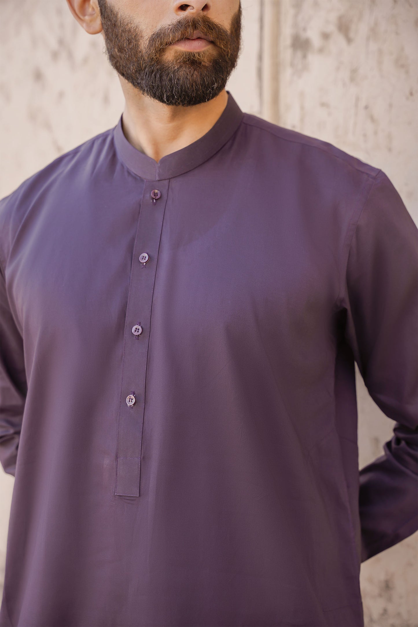 SHALWAR KAMEEZ FOR MEN | GRAPHITE GREY - COTTON