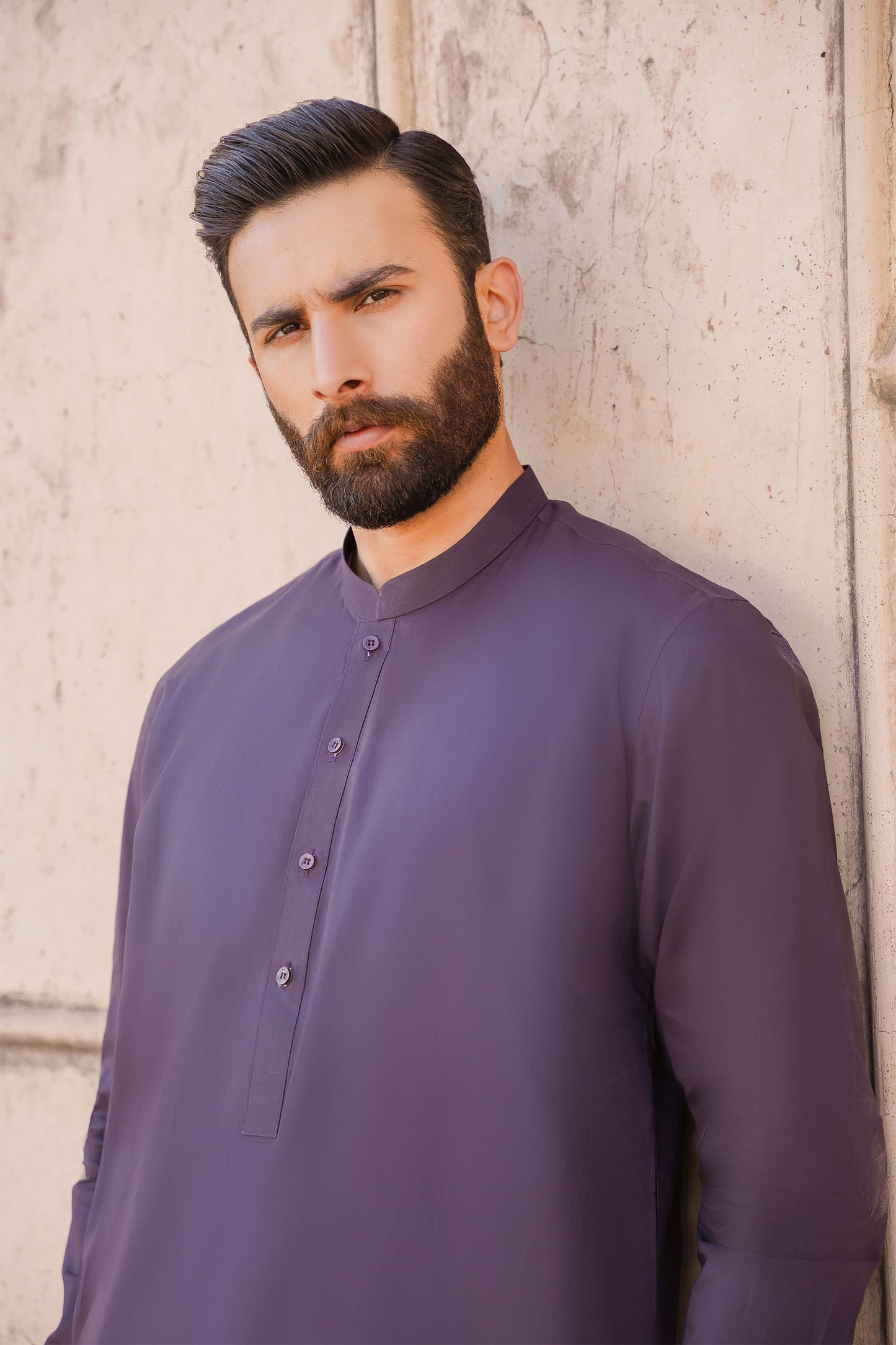 SHALWAR KAMEEZ FOR MEN | GRAPHITE GREY - COTTON
