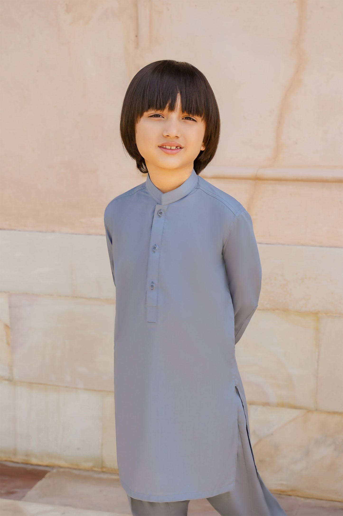 SHALWAR KAMEEZ FOR KIDS | PEBBLE GREY