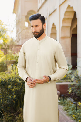 SHALWAR KAMEEZ FOR MEN | CREAMY WHITE