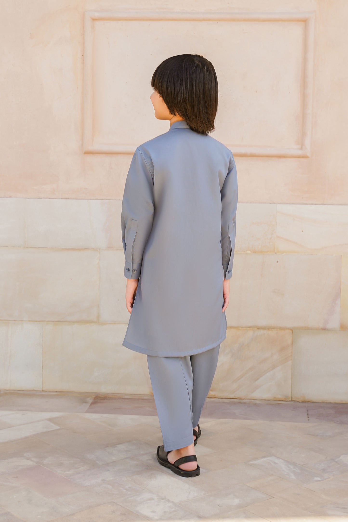 SHALWAR KAMEEZ FOR KIDS | PEBBLE GREY