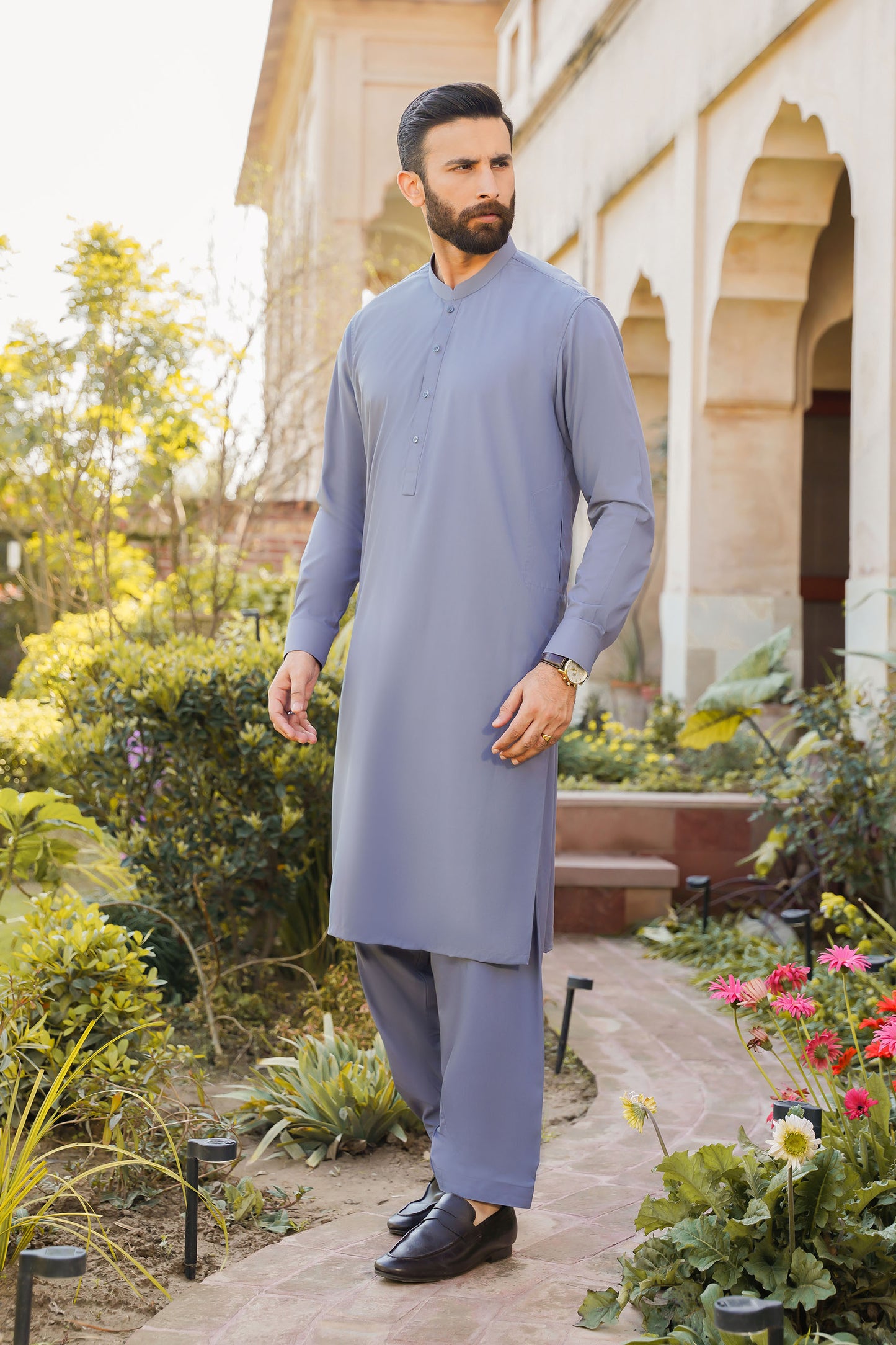SHALWAR KAMEEZ FOR MEN | STEEL GREY