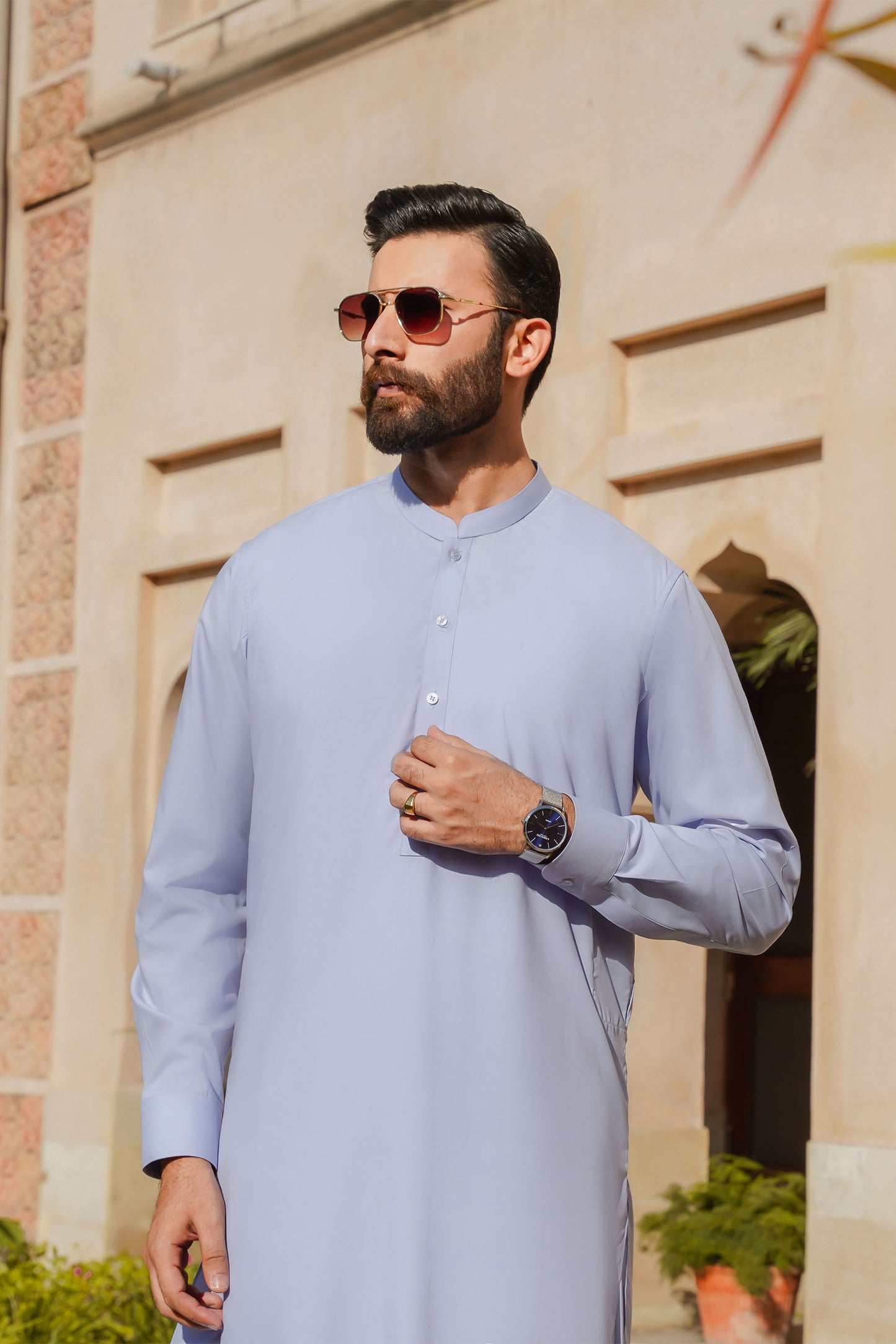 SHALWAR KAMEEZ FOR MEN | ICE BLUE