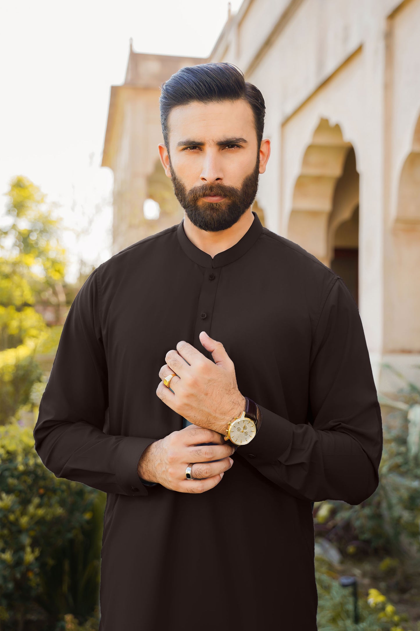 SHALWAR KAMEEZ FOR MEN | VALVET BROWN