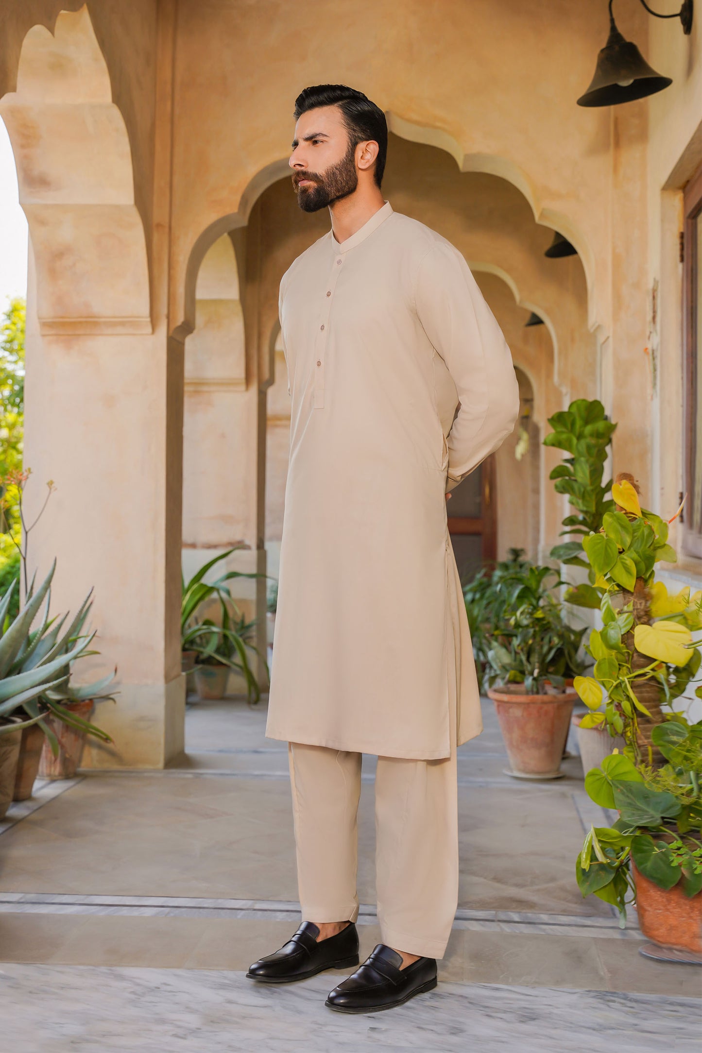 SHALWAR KAMEEZ FOR MEN | TAUPE BROWN
