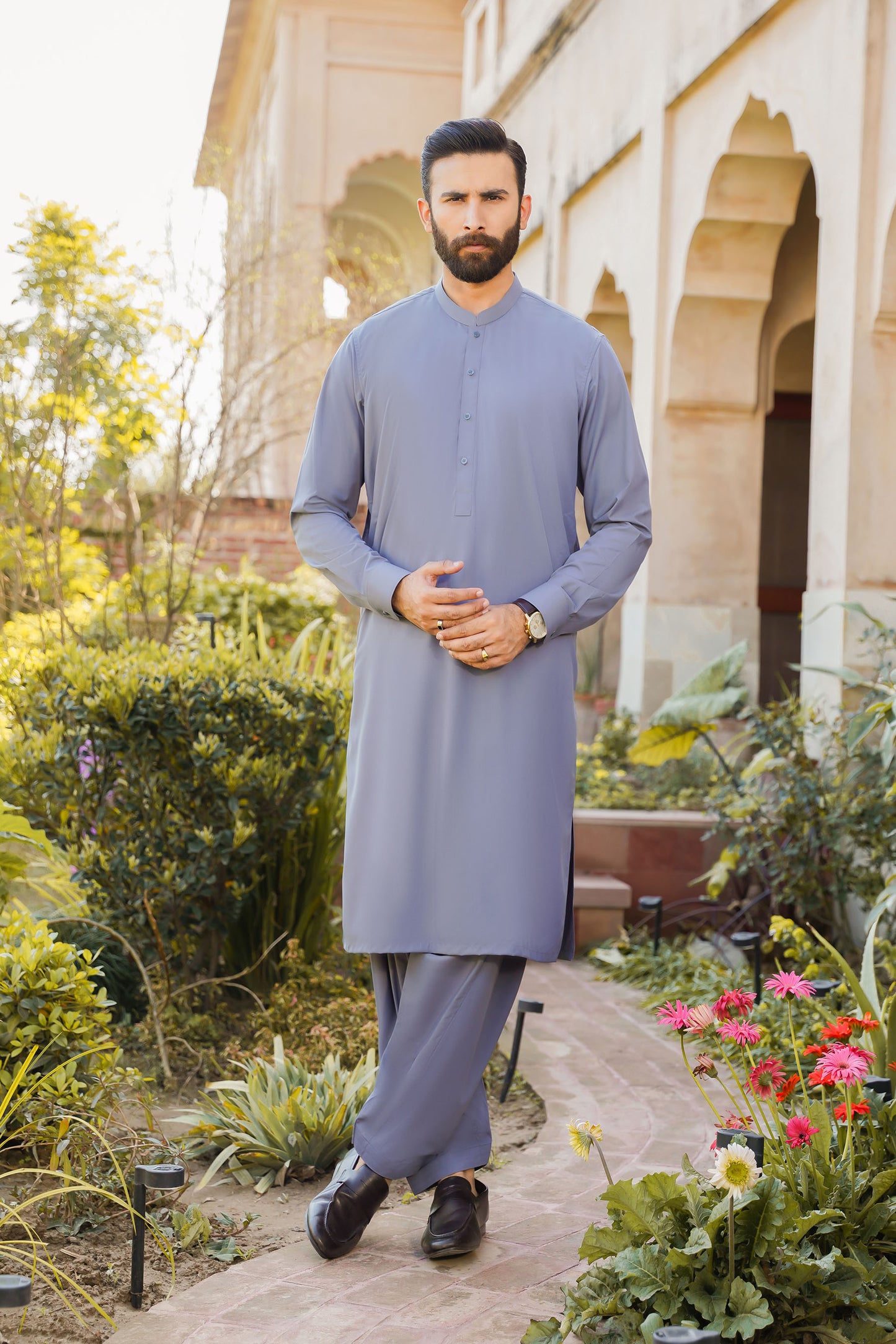 SHALWAR KAMEEZ FOR MEN | STEEL GREY
