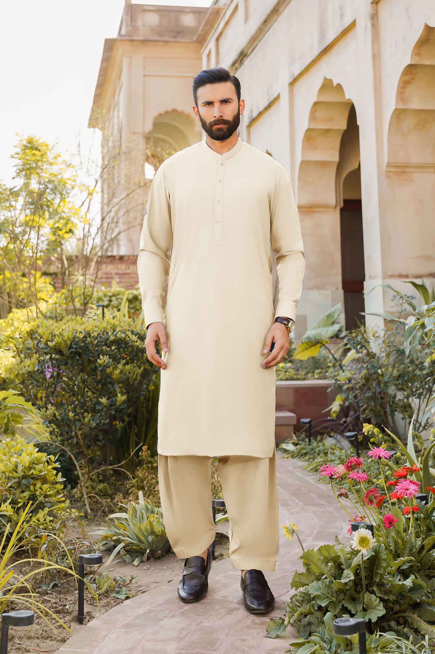 SHALWAR KAMEEZ FOR MEN | CREAMY WHITE