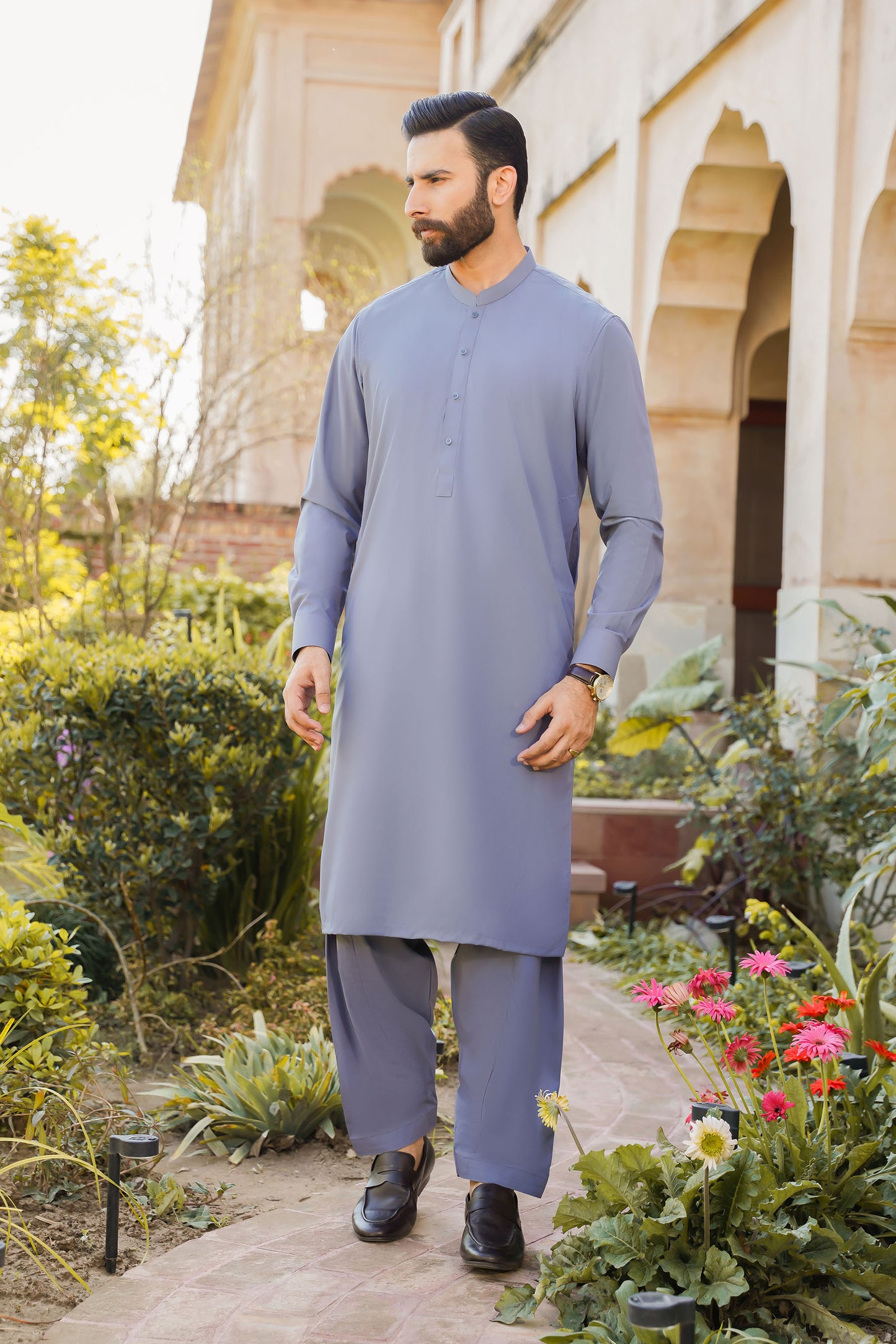SHALWAR KAMEEZ FOR MEN | STEEL GREY