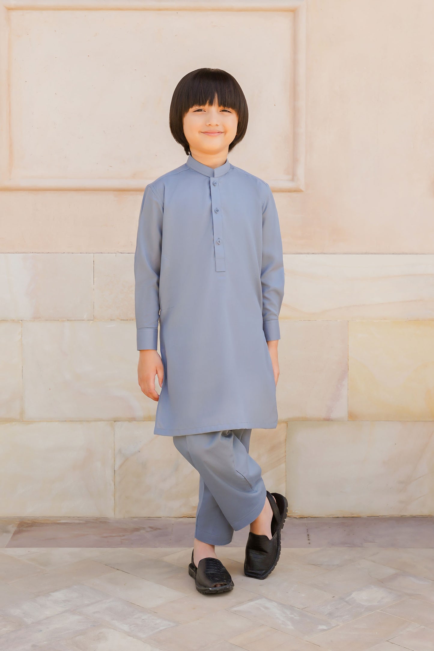 SHALWAR KAMEEZ FOR KIDS | PEBBLE GREY