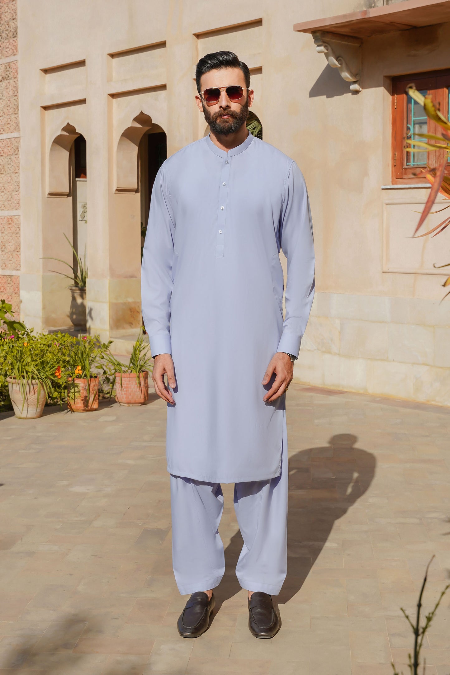 SHALWAR KAMEEZ FOR MEN | ICE BLUE
