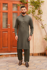 SHALWAR KAMEEZ FOR MEN | MOSS GREEN