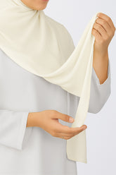 Hijab Chiffon | Cream White