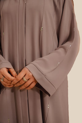 Embellished Abaya Set | Lilac