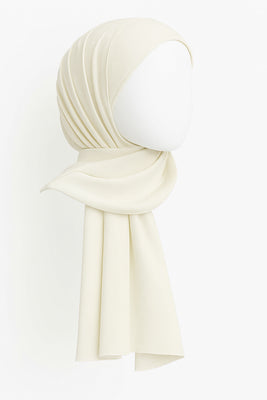 Hijab Chiffon | Cream White