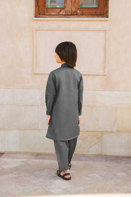 SHALWAR KAMEEZ FOR KIDS | PEBBLE GREY