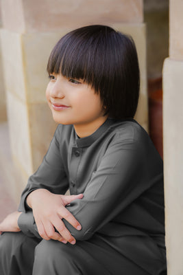 SHALWAR KAMEEZ FOR KIDS | PEBBLE GREY