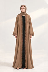 The Caramel Crochet Abaya