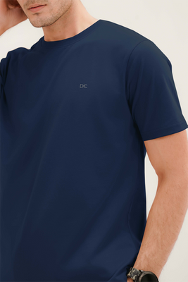 Men - Basic Navy Blue T-Shirt