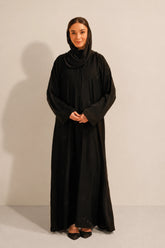 Embroidered Abaya Set | Black