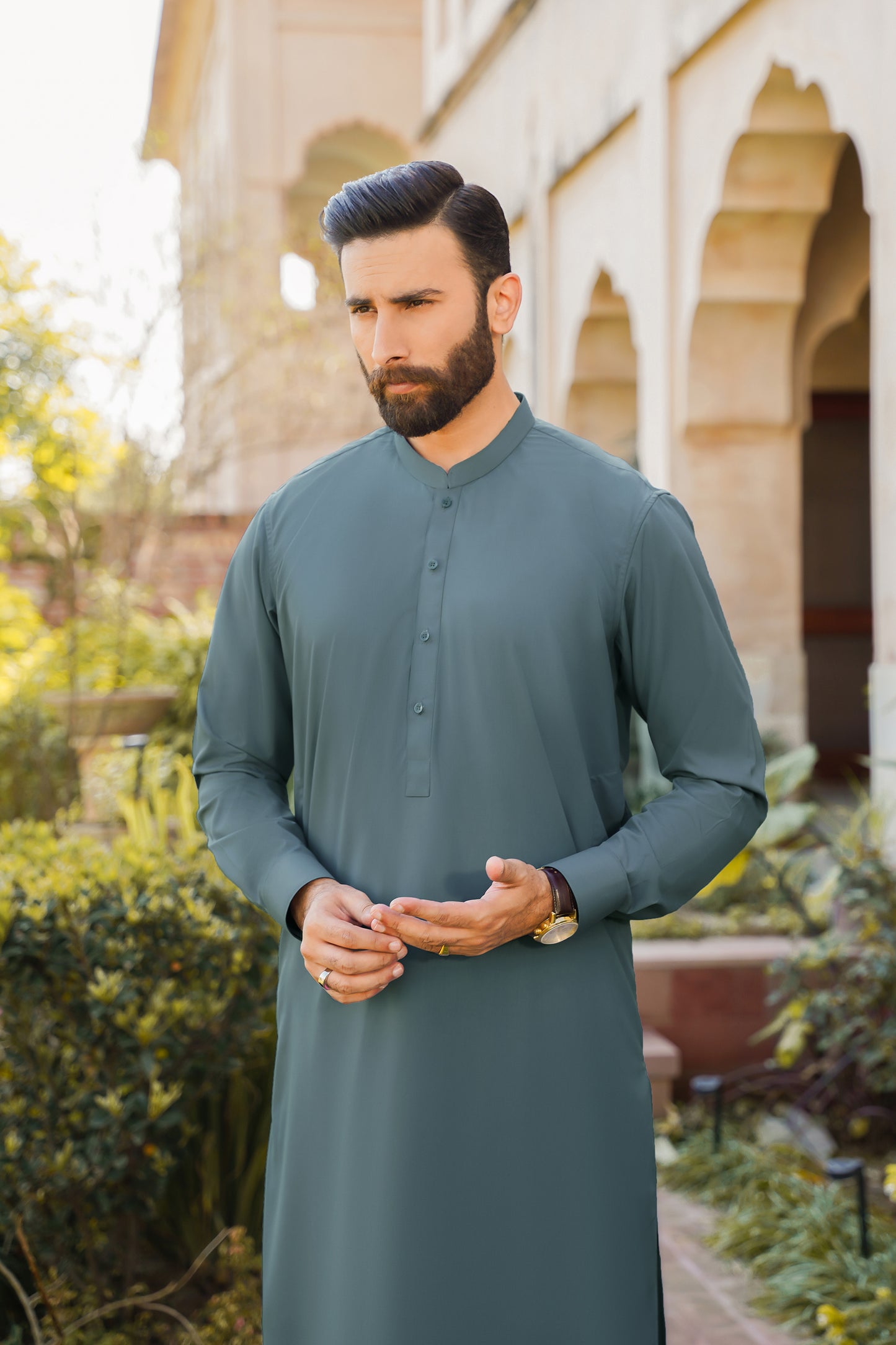 SHALWAR KAMEEZ FOR MEN | ALPINE GREEN
