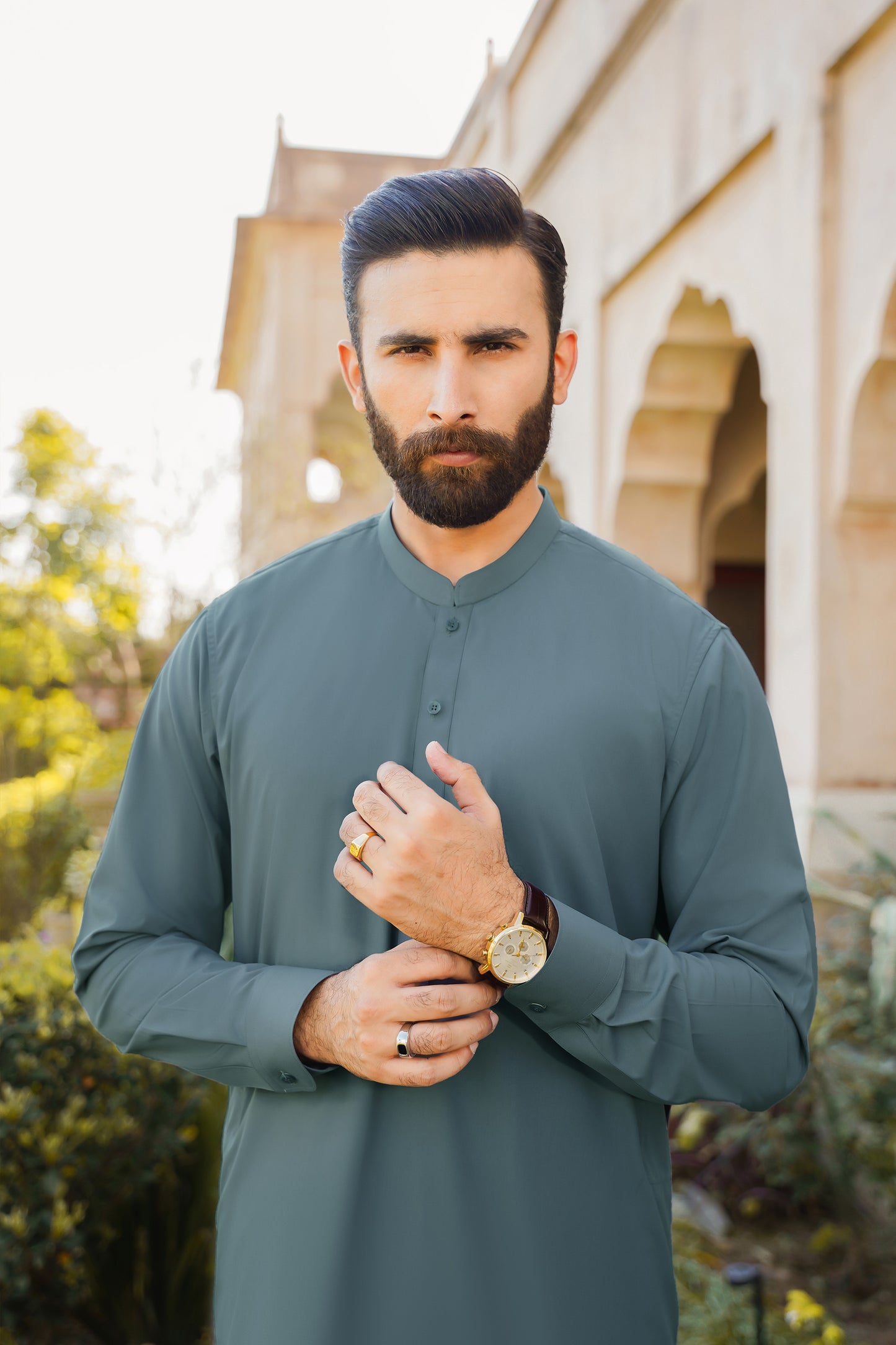 SHALWAR KAMEEZ FOR MEN | ALPINE GREEN