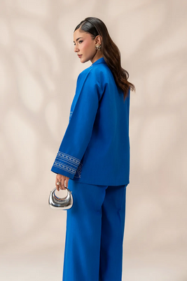 Bellina — Cobalt Embroidered Co-ord Set