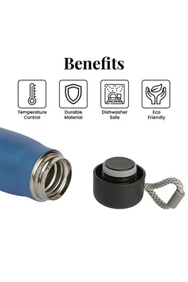 Electric Blue Water Bottle