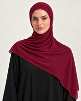 Burgundy Jersey Scarf