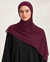 PLUM CHIFFON SCARF