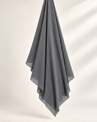 GREY CRINKLE SCARF