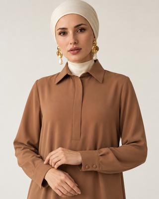 The Camel Shirt Dress