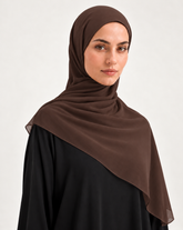 COCOA CHIFFON SCARF