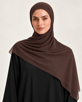 MOCHA CHIFFON SCARF