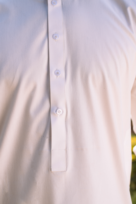 Off-White Cotton | Shalwar Kameez