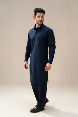 Classic Navy Blue | Kameez Trouser