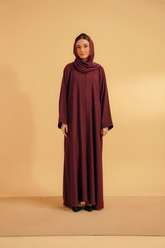 Embellished Abaya | Maroon