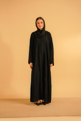 Embroidered Abaya | Black