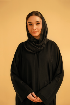 Embroidered Abaya | Black