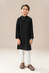 Black Chikankari | Kids-Kurta Trouser