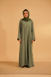 Embellished Abaya | Sage Green