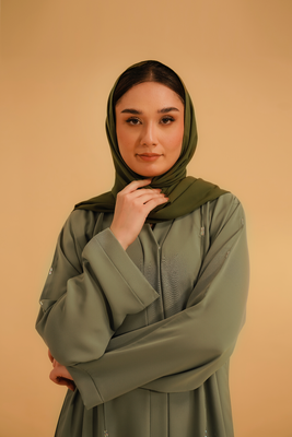 Embellished Abaya | Sage Green