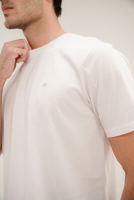 Men - Basic White T-Shirt
