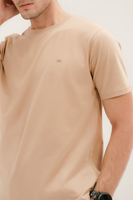 Men- Basic Beige T-Shirt